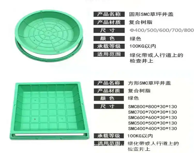 湘西树脂复合种植井盖展示